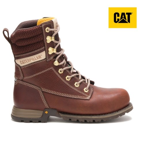 Caterpillar Clover 8" ST CSA Werkschoenen Dames Bruin (ZONI.NL)